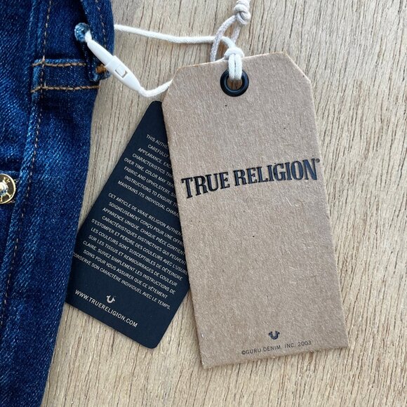 TRUE RELIGION BECCA TWISTED SEAM BOOTCUT Women’s Mid Rise Jeans sz 28 NWT - Picture 10 of 16